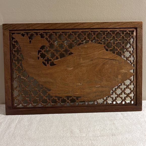 Wall Decor Vintage Carved Wood Ornate Fish Wall Art Poshmark
